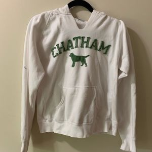 Chatham hooded white sweatshirt, size women’s L